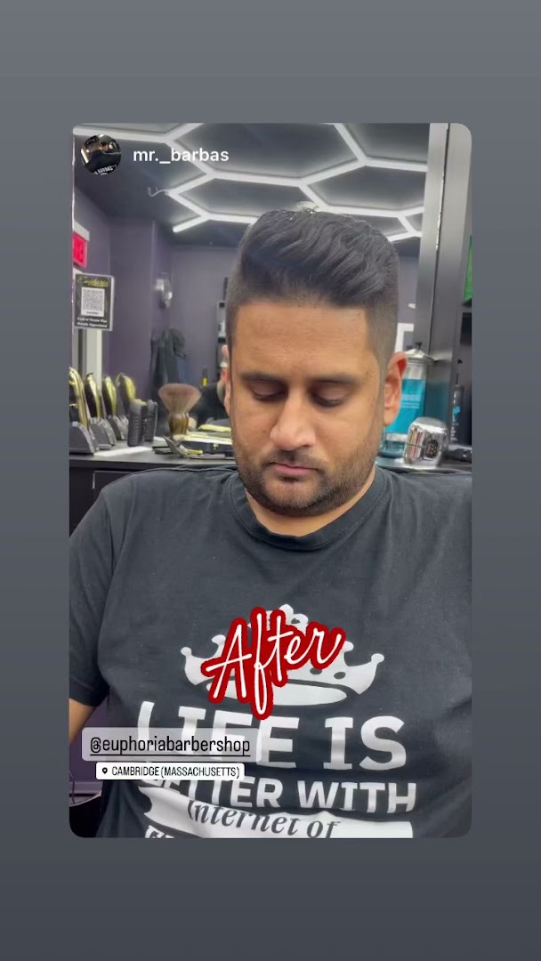 Men's Haircuts at Euphoria Barbershop Cambridge MA